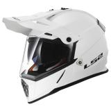 Enduro přilba na motorku LS2 MX436 Pioneer bílá