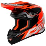 Motokrosová přilba Cassida Cross Cup Two černo-bílo-šedo-fluo oranžová