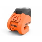 Zámek kotoučové brzdy Oxford Scoot XD5 - oranžovo/černý