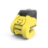 Zámek kotoučové brzdy Oxford Scoot XD5 - žluto/černý